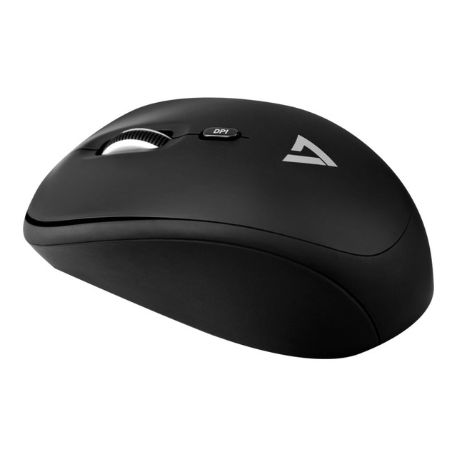 V7 MW100-1N  MW100-1N - Mouse - right and left-handed - optical - 4 buttons - wireless - 2.4 GHz - black