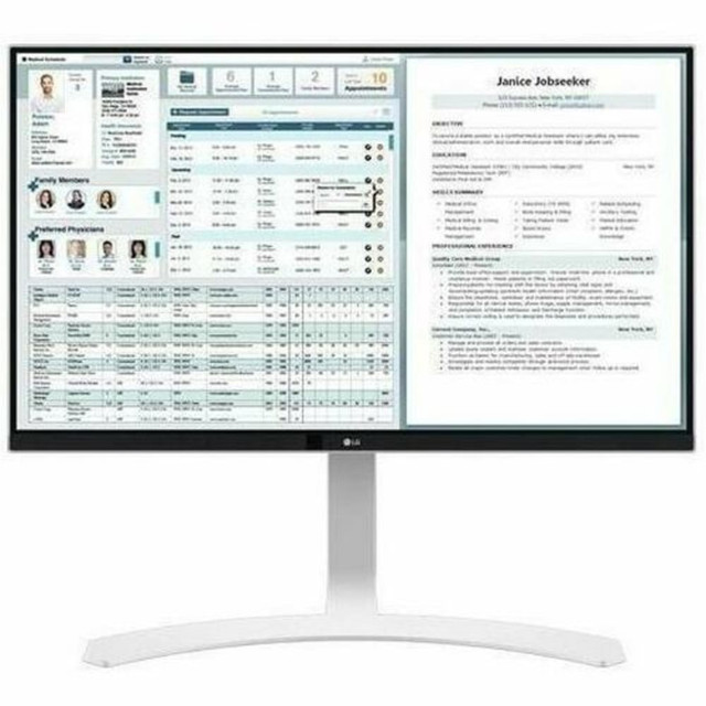 LG ELECTRONICS USA INC 27HJ712C-W LG 27HJ712C-W 27in Class 4K UHD LCD Monitor - 16:9 - White - TAA Compliant - 27in Viewable - In-plane Switching (IPS) Technology - LED Backlight - 3840 x 2160 - 350 Nit - 5 ms - HDMI - DisplayPort