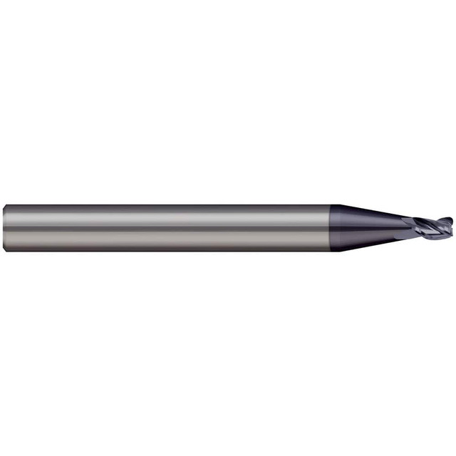 Micro 100 MEF-250-250-010 Corner Radius End Mill: 1/4" Dia, 1/4" LOC, 0.01" Radius, 2 Flutes, Solid Carbide