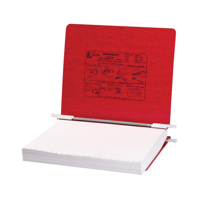 ACCO BRANDS USA, LLC A7054129 Wilson Jones Presstex Data Binder With Retractable Hooks, 60% Recycled, Red