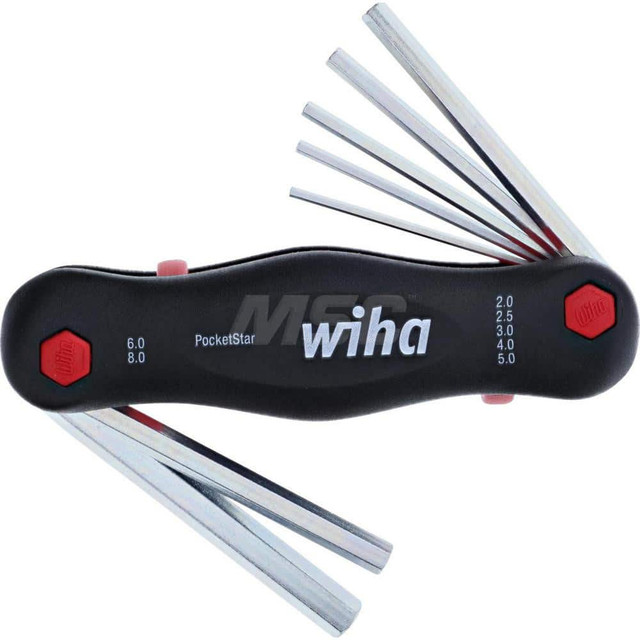Wiha 35195 Hex Key Sets; Hex Size Range (mm): 2 - 8