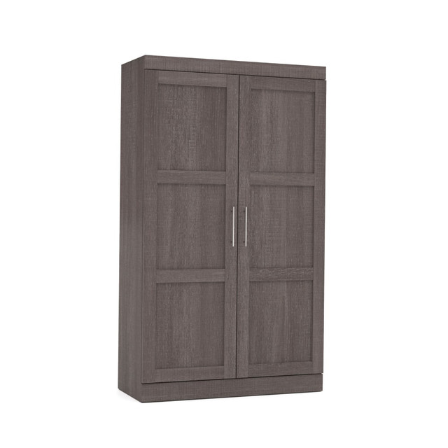 BESTAR INC. Bestar 26861-47  Pur 49inW Wardrobe With Pull-Out Shoe Rack, Bark Gray