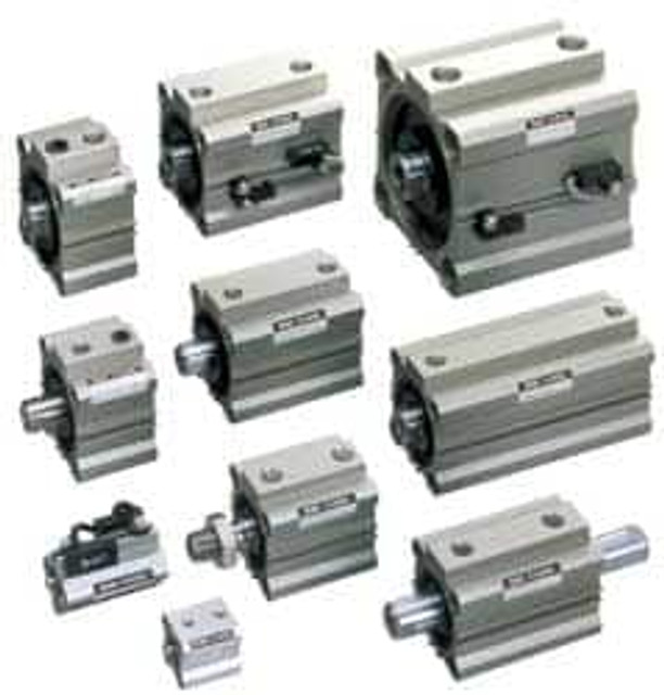SMC PNEUMATICS NCQ-F100 Air Cylinder Flange: 4" Bore, Use with NCQ2 Air Cylinders