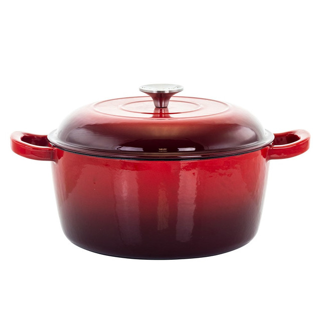 MEGAGOODS, INC. 995112873M MegaChef 5-Quart Casserole Dish, Red
