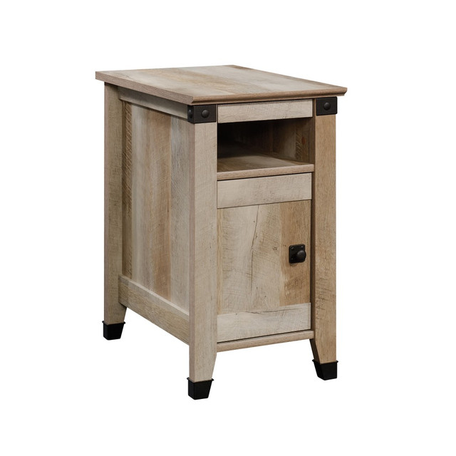 SAUDER WOODWORKING CO. 423038 Sauder Carson Forge Side Table, Lintel Oak