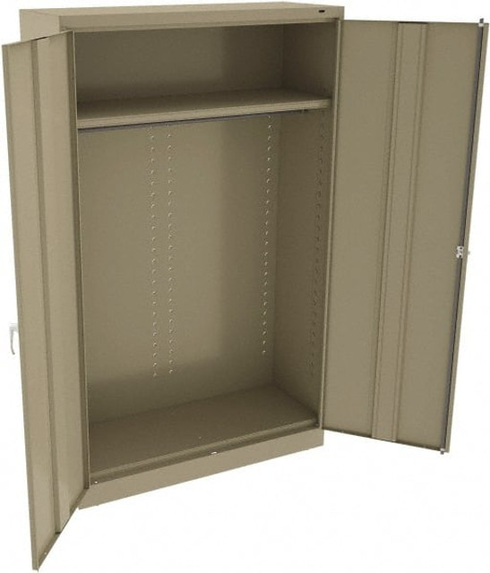 Tennsco J1878A-N-W-SD Wardrobe Storage Cabinet: 48" Wide, 18" Deep, 78" High