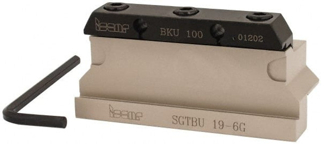 Iscar 2300946 Tool Block Style SGTBU, 1.26" Blade Height, 3.95" OAL, 1.94"& OAH, Indexable Cutoff Blade Tool Block