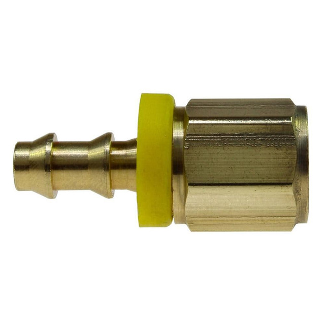 Coilhose Pneumatics LRF0404 Barbed Push-On Hose Female Connector: 1/4" NPT, Brass, 1/4" Barb