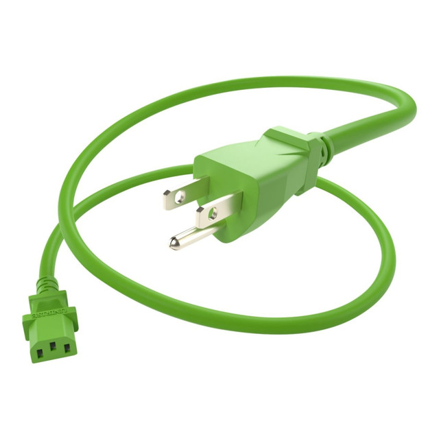 UNIRISE USA, LLC UNC Group PWCD-515PC13-10A-10F-GRN  - Power cable - NEMA 5-15P (M) to power IEC 60320 C13 - 125 V - 10 A - 10 ft - green