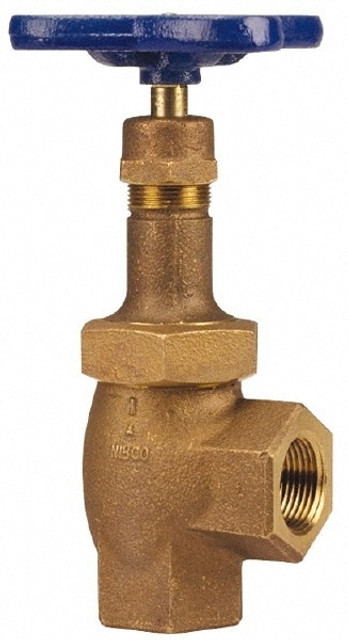 NIBCO NL69N05 Gate Valve: Angle, 3/4" Pipe, Threaded, Bronze