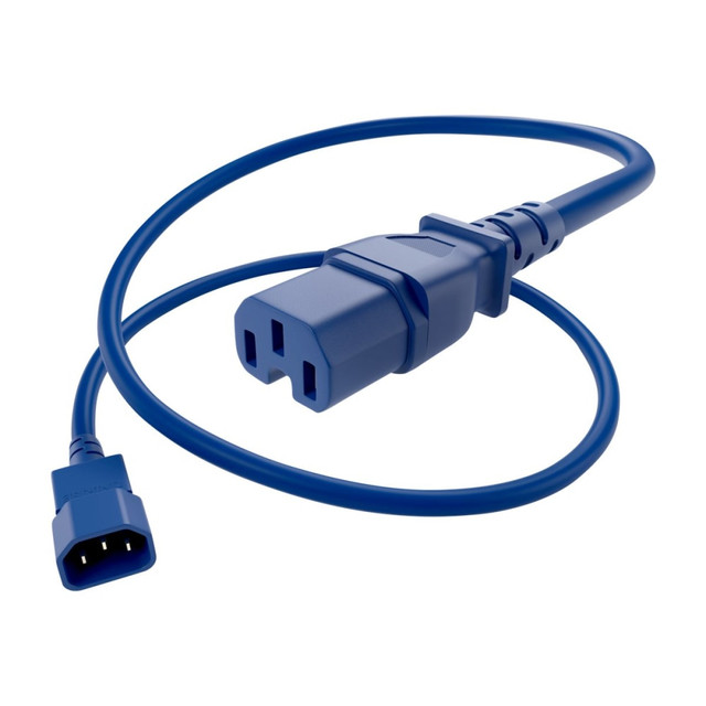 UNIRISE USA, LLC UNC Group PWCD-C14C15-15A-08F-BLU  - Power extension cable - IEC 60320 C14 to IEC 60320 C15 - 250 V - 15 A - 8 ft - blue