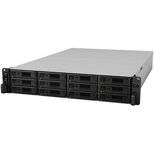 SYNOLOGY AMERICA CORP. RS3621XS+ Synology RackStation RS3621XS+ SAN/NAS Storage System - Intel Xeon D-1541 -  2.10 GHz - 12 x HDD Supported - 0 x HDD Installed - 12 x SSD Supported - 0 x SSD Installed - 8 GB RAM - Serial ATA Controller