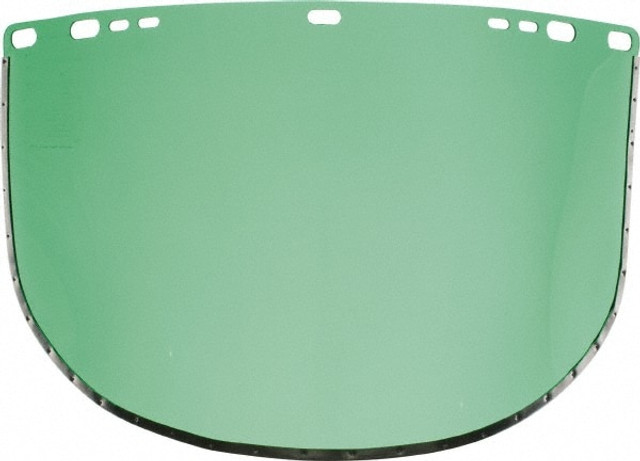 Jackson Safety 29082 Face Shield Windows & Screens: Replacement Window, Green, 9" High, 0.04" Thick