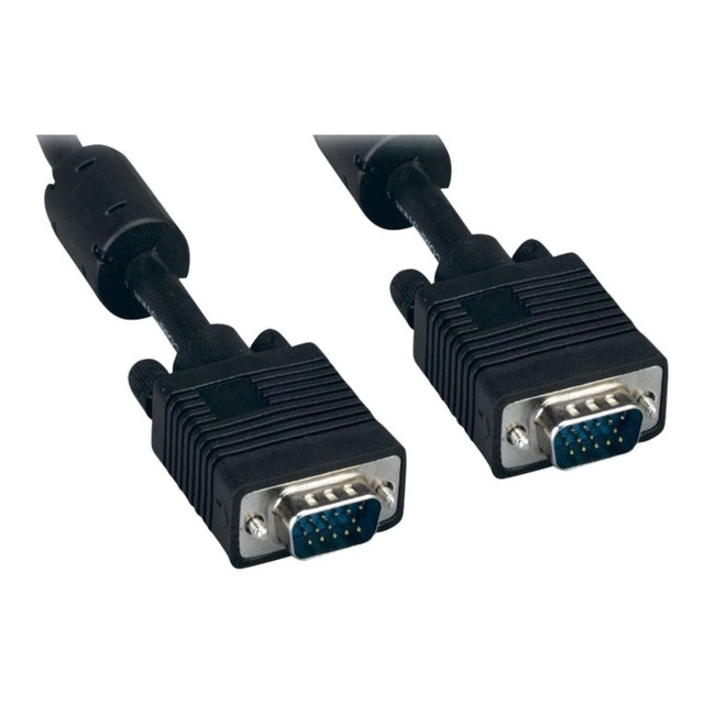 UNIRISE USA, LLC SVGA-MM-75F UNC Group - VGA cable - HD-15 (VGA) (M) to HD-15 (VGA) (M) - 75 ft - molded, thumbscrews - black UNIRISE USA, LLC SVGA-MM-75F UNC Group - VGA cable - HD-15 (VGA) (M) to HD-15 (VGA) (M) - 75 ft - molded, thumbscrews - black