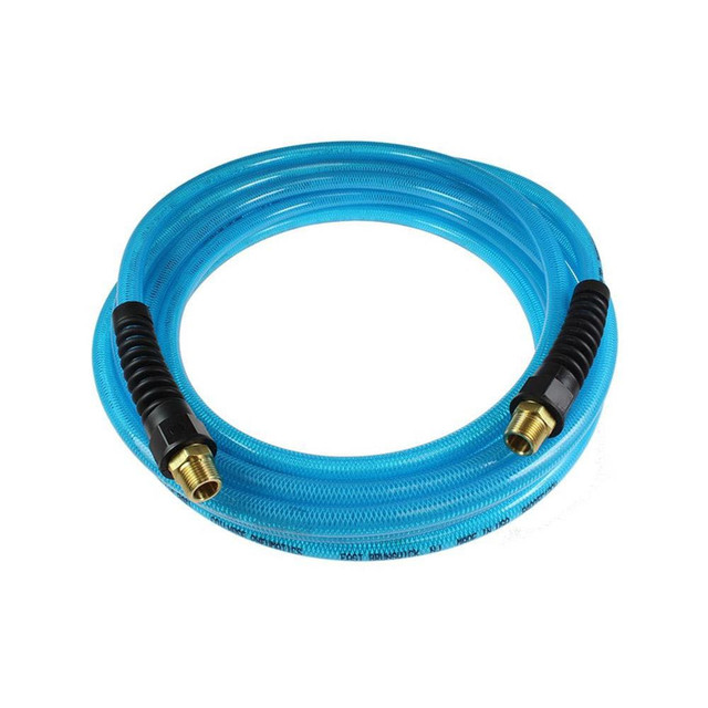 Coilhose Pneumatics PFE40254T Coiled & Self Storing Hose: 1/4" ID, 25' Long, Male Rigid x Male Rigid