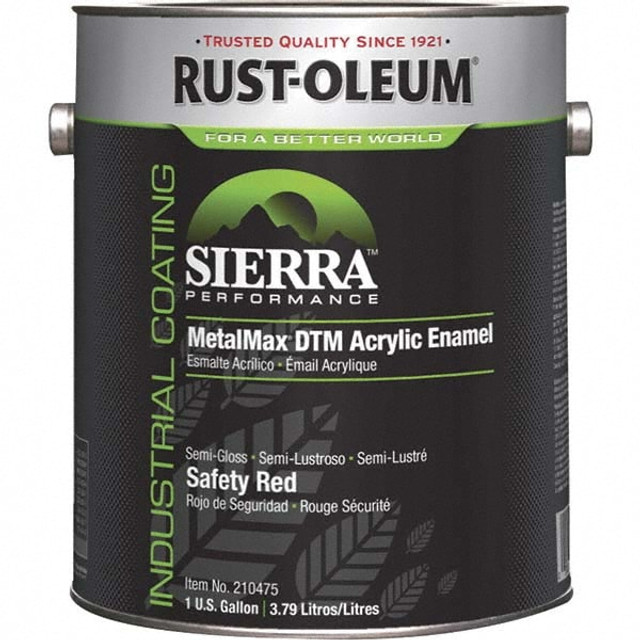 Rust-Oleum 210475 Protective Coating: 1 gal Can, Semi-Gloss Finish, Red