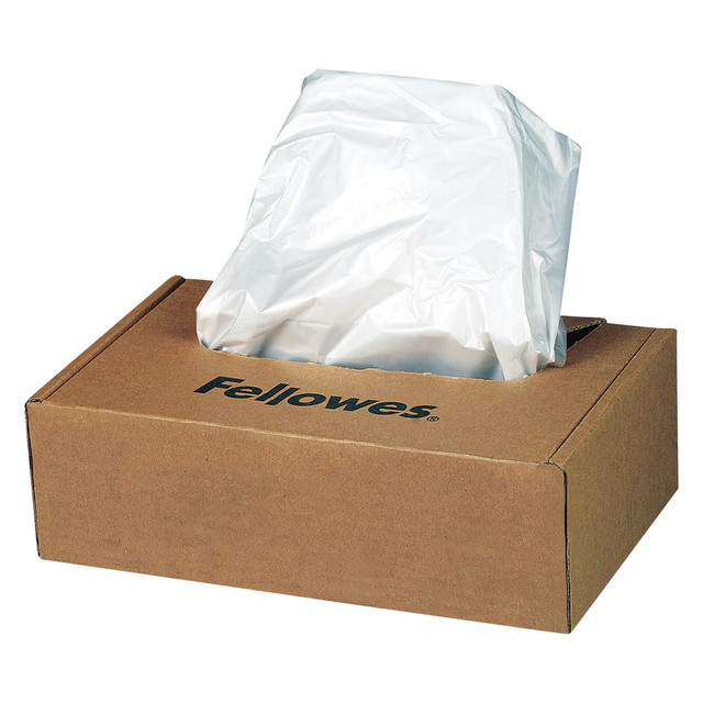 FELLOWES INC. 36052 Fellowes Powershred Waste Bags, White, Carton Of 100 Bags FELLOWES INC. 36052 Fellowes Powershred Waste Bags, White, Carton Of 100 Bags