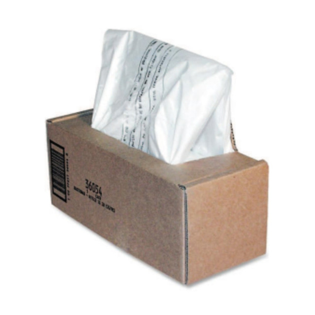 FELLOWES INC. 36054 Fellowes Powershred Waste Bags, 36054, Clear, Carton Of 50 Bags