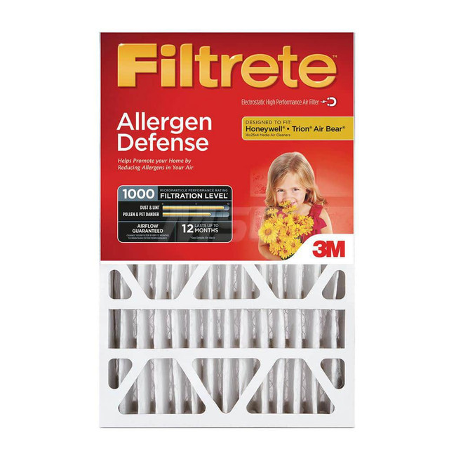 3M Pleated Air Filter: 20 x 25 x 4", MERV 11, 50 to 60% Efficiency 7100097243