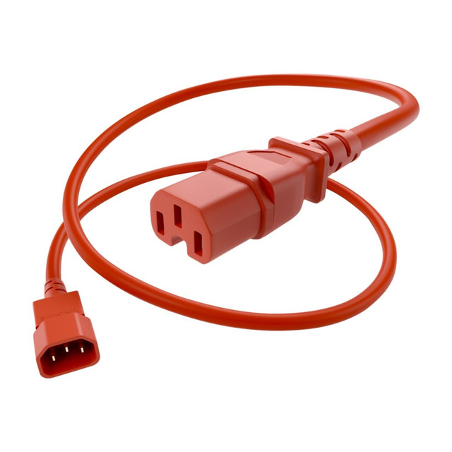 UNIRISE USA, LLC PWCD-C14C15-15A-03F-RED UNC Group - Power extension cable - IEC 60320 C14 to IEC 60320 C15 - 250 V - 15 A - 3 ft - red UNIRISE USA, LLC PWCD-C14C15-15A-03F-RED UNC Group - Power extension cable - IEC 60320 C14 to IEC 60320 C15 - 250 V - 15 A - 3 ft - red