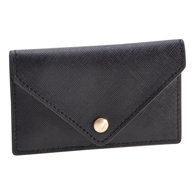 ADVANTUS CORP. 38548 Realspace Faux Leather Business Card Holder, Black