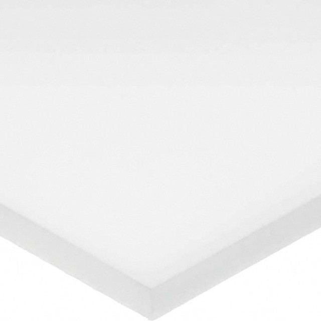 USA Industrials BULK-PS-PE-99 Plastic Bar: High Density Polyethylene, 1" Thick, Opaque White