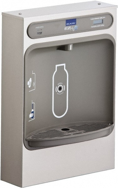 ELKAY. LZWSSM Floor Standing Water Cooler & Fountain: