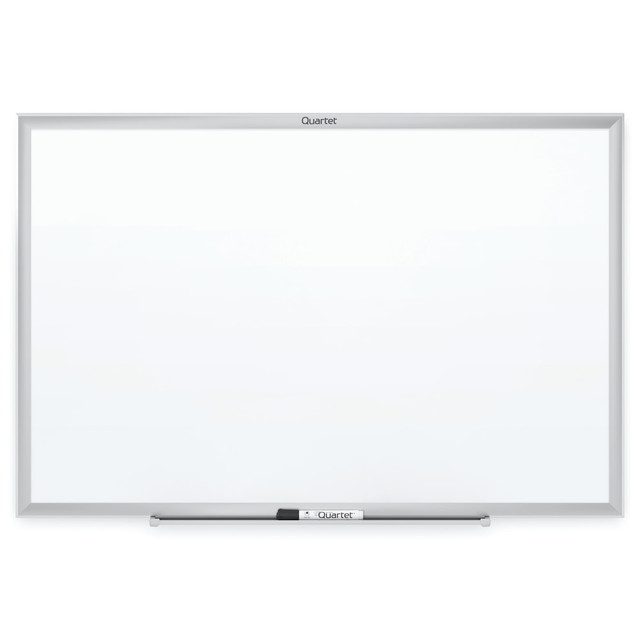 ACCO BRANDS USA, LLC S534 Quartet Classic Total Erase Non-Magnetic Melamine Dry-Erase Whiteboard, 48in x 36in, Aluminum Frame With Silver Finish