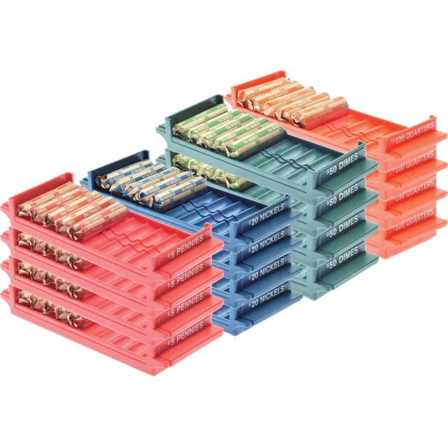 DIGITAL ENERGY NCS8-1009-4PK Nadex Coins 4 Pack Rolled Coin Trays - Multi DIGITAL ENERGY NCS8-1009-4PK Nadex Coins 4 Pack Rolled Coin Trays - Multi