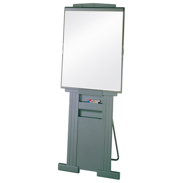 ACCO BRANDS USA, LLC Quartet 200E  DuraMax Presentation Easel With Whiteboard/Flipchart Holder, 72inH, Gray