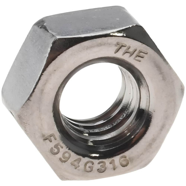 Value Collection 121230 Hex Nut: 5/16-18, Grade 316 Stainless Steel, Uncoated