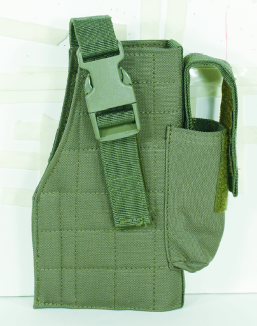 Voodoo Tactical 25-0029004001 Tactical Molle Holster w/ Attached Mag Pouch