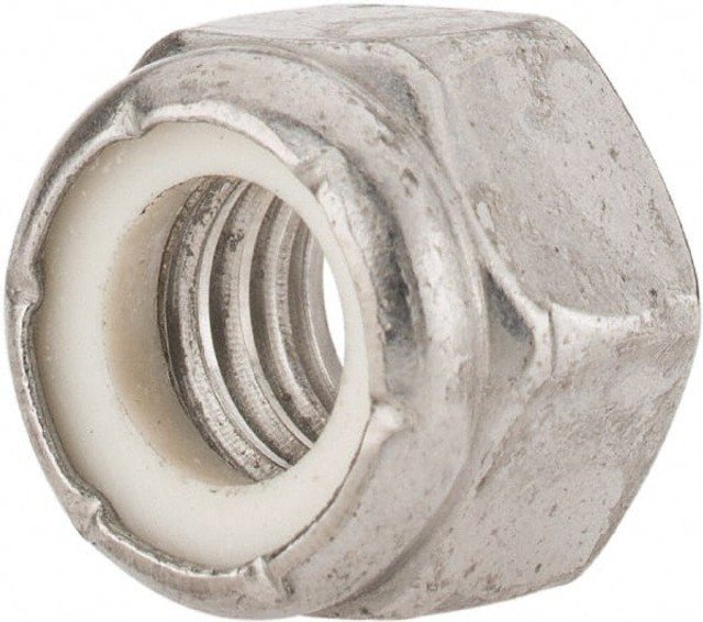 Value Collection L79NE0616 2B Hex Lock Nut: Nylon Insert, Nylon Insert, 3/8-16, Grade 18-8 Stainless Steel