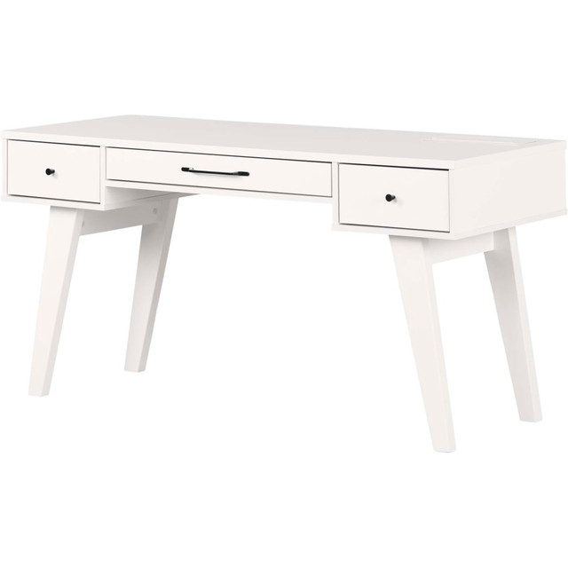 SOUTH SHORE IND LTD South Shore 14668  Helsy 60inW Computer Desk With Power Bar, Pure White