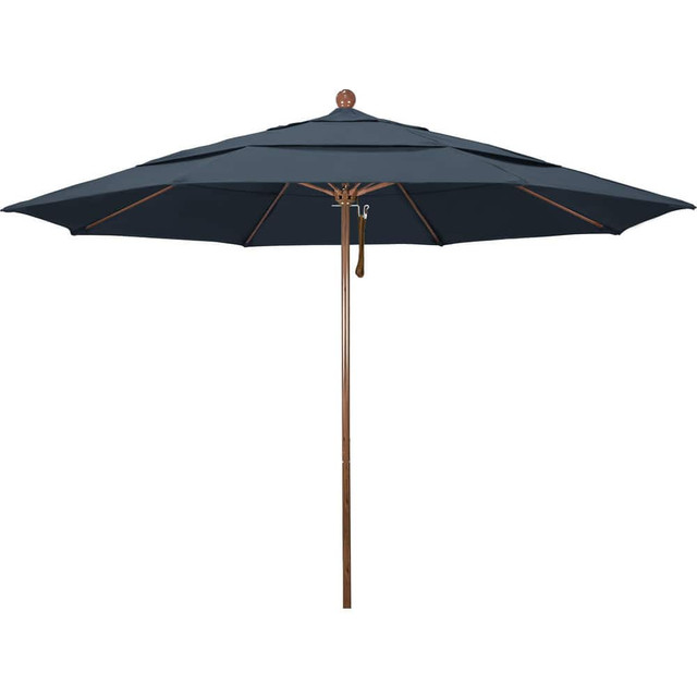 California Umbrella 194061619759 Patio Umbrellas; Fabric Color: Sapphire Blue ; Base Included: No ; Fade Resistant: Yes ; Diameter (Feet): 11 ; Canopy Fabric: Pacifica