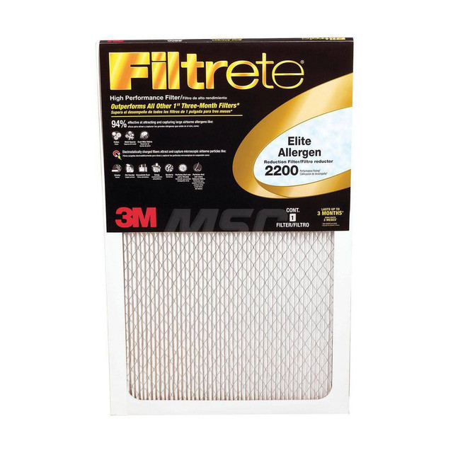 3M Pleated Air Filter: 20 x 25 x 1", MERV 13, 96% Efficiency 7100189189