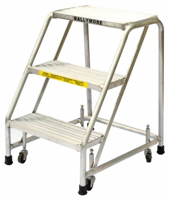 Ballymore A3SG Aluminum Rolling Ladder: 3 Step