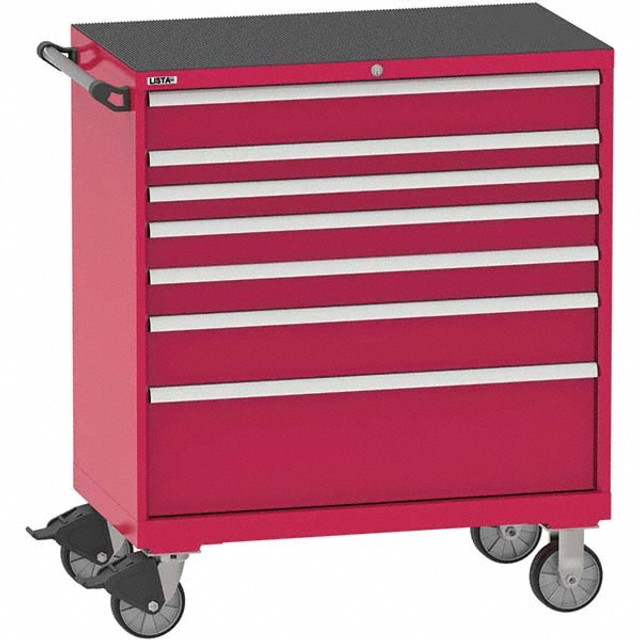 LISTA TSHS900-0701-NR Steel Tool Roller Cabinet: 7 Drawers