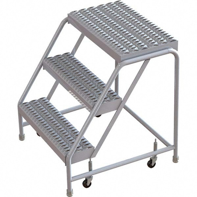 TRI-ARC WLAR003165 Aluminum Rolling Ladder: 3 Step