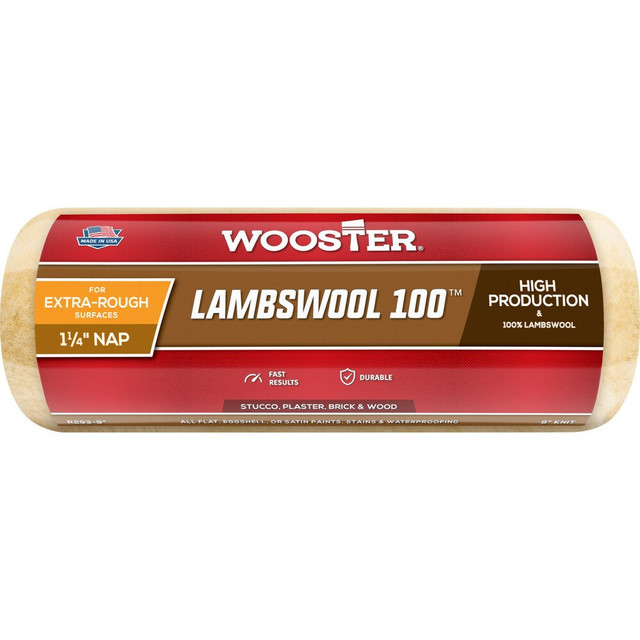 Wooster Brush R293-9 Paint Roller Cover: 1-1/4" Nap, 9" Wide