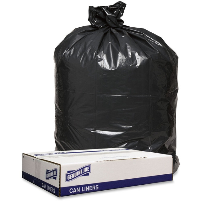 SP RICHARDS 98211 Genuine Joe Trash Bags, 47inH x 43inW, 70% Recycled, Black, 100 Bags SP RICHARDS 98211 Genuine Joe Trash Bags, 47inH x 43inW, 70% Recycled, Black, 100 Bags