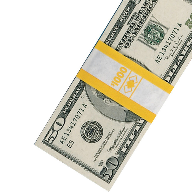PM CO LLC 94190064 PM Company Currency Bands, $1,000.00, Yellow, Pack Of 1,000 PM CO LLC 94190064 PM Company Currency Bands, $1,000.00, Yellow, Pack Of 1,000