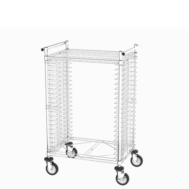 Metro CBNTCS20M Carts; Cart Type: PCB Handling Cart ; Color: Silver ; Height (Decimal Inch): 49.000000 ; Length (Decimal Inch - 4 Decimals): 30.0000 ; Width (Decimal Inch - 4 Decimals): 22.0000