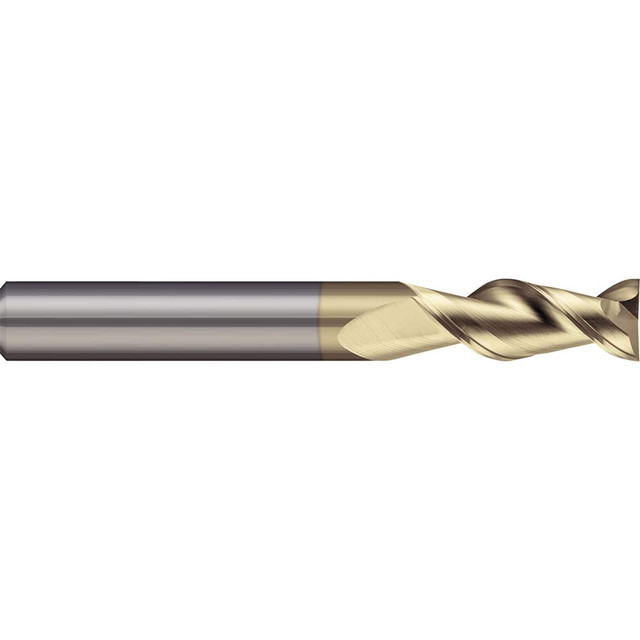 Micro 100 ARMM-100-2S Square End Mill: 10 mm Dia, 2 Flutes, 25 mm LOC, Solid Carbide, 45 ° Helix