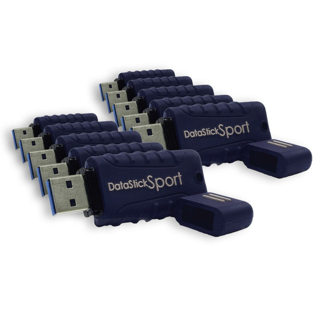 CENTON ELECTRONICS, INC. S1-U3W2-64G-10B Centon DataStick Pro USB 3.0 Flash Drives, 64GB, Sport Blue, Pack Of 10 Flash Drives, S1-U3W2-64G-10B CENTON ELECTRONICS, INC. S1-U3W2-64G-10B Centon DataStick Pro USB 3.0 Flash Drives, 64GB, Sport Blue, Pack Of 10 Flash Drives, S1-U3W2-64G-10B