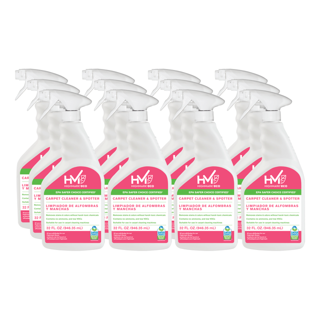 OFFICE DEPOT 504RTU Highmark ECO Ready-To-Use Carpet Cleaner And Spotter, 32 Oz, Case Of 12 Bottles OFFICE DEPOT 504RTU Highmark ECO Ready-To-Use Carpet Cleaner And Spotter, 32 Oz, Case Of 12 Bottles