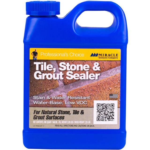 RUST-OLEUM CORPORATION Miracle Sealants TSSQT6  Tile, Stone & Grout Sealer, 1 Quart, Case Of 6 Bottles