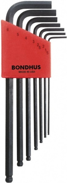 Bondhus 10992 7 Piece L-Key Ball End Hex Key Set