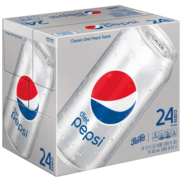 PEPSI-COLA NORTH AMERICA INC. 11064 Pepsi Diet Pepsi Soda, 12 Oz, Pack Of 24 Bottles