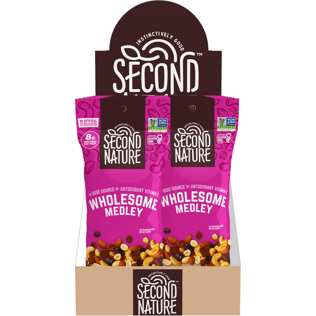 KAR NUT PRODUCTS COMPANY 1170 SECOND NATURE Wholesome Medley Mixed Nuts, 2.25 oz, 12 Count KAR NUT PRODUCTS COMPANY 1170 SECOND NATURE Wholesome Medley Mixed Nuts, 2.25 oz, 12 Count